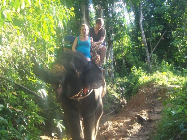 elephant riding in Thailand