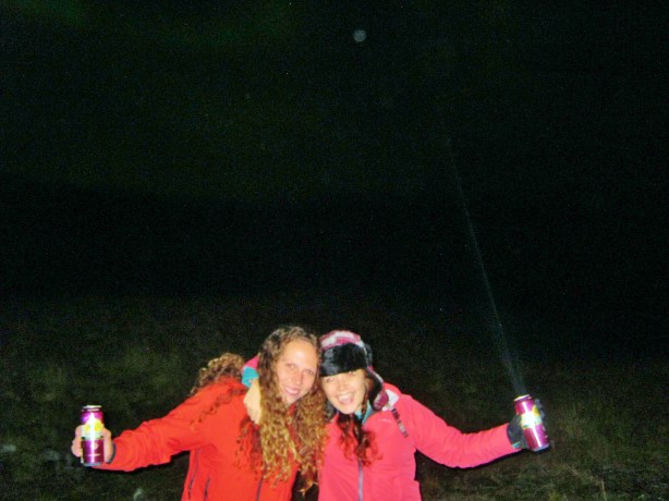 Beja and I excited at the lightss