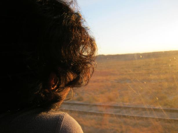 Kuku Chu enjoying the view.