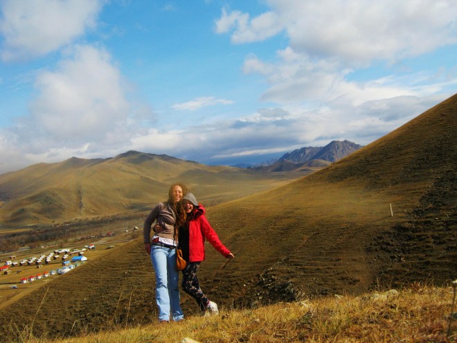 My Slovenian Sister avec Mongolian countryside