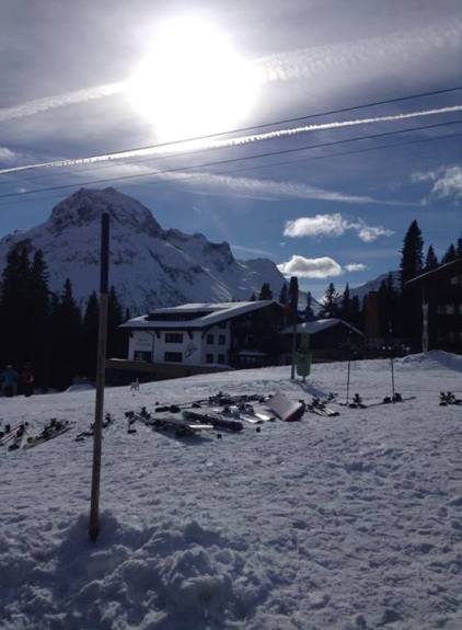 Austrian Alps on a bluebird 