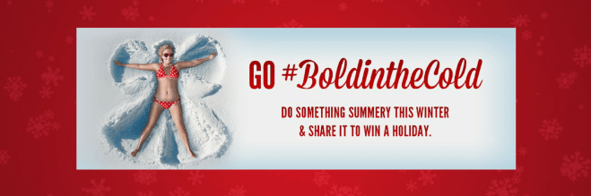 Bold in the Cold Virgin Holidays competition